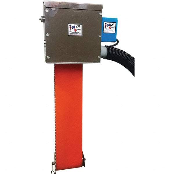 Mini-Skimmer - 60" Reach, 6 GPH Oil Removal Capacity, 115 Max Volt Rating, 60 Hz, Belt Oil Skimmer - 40 to 120° (Poly), 220° (Stainless) - Benchmark Tooling