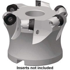 Kennametal - 26.11mm Cut Diam, 6mm Max Depth, 1/2" Arbor Hole, 4 Inserts, RP..1204 Insert Style, Indexable Copy Face Mill - 7713VR12 Cutter Style, 35,000 Max RPM, 40mm High, Through Coolant, Series 7713 - Benchmark Tooling