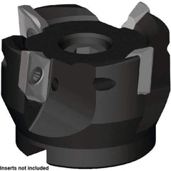 Kennametal - 5 Inserts, 80mm Cut Diam, 27mm Arbor Diam, 16mm Max Depth of Cut, Indexable Square-Shoulder Face Mill - 0° Lead Angle, 50mm High, ZDET 16M5..721 Insert Compatibility, Through Coolant, Series 5720VZ16 - Benchmark Tooling