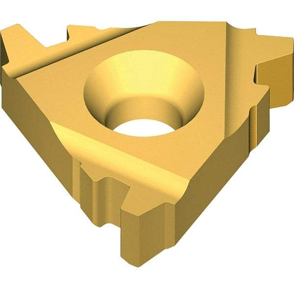 Vargus - 3IL0.375 Grade VKX, Internal Acme Threading Insert - 14 TPI Int Pitch, TiN Finish, Carbide - Benchmark Tooling