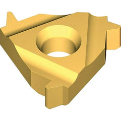 Vargus - 4IL0.500 Grade VKX, Internal ABUT Threading Insert - 6 TPI Int Pitch, TiN Finish, Carbide - Benchmark Tooling