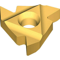 Vargus - 5ER External Right Hand ISO Laydown Threading Insert - Grade VKX, TiN Coated Carbide, 15.88mm Inscribed Circle - Benchmark Tooling