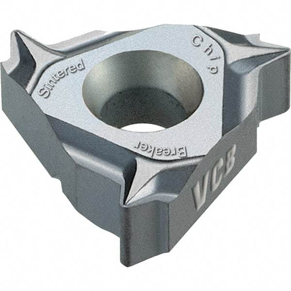 Vargus - 3JER0.375 Grade VKX, External W Threading Insert - 11 TPI Ext Pitch, TiN Finish, Carbide - Benchmark Tooling