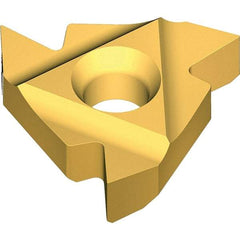 Vargus - 6.0KIL Internal Left Hand 27 NPT Laydown Threading Insert - Grade VKX, TiN Coated Carbide, 6mm Inscribed Circle - Benchmark Tooling