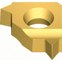 Vargus - 5LKIL Internal Left Hand 20 UN Laydown Threading Insert - Grade VKX, TiN Coated Carbide, 5mm Inscribed Circle - Benchmark Tooling