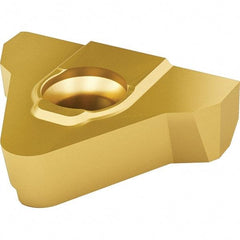 Vargus - 5MGER External Right Hand ISO Laydown Threading Insert - Grade VKX, TiN Coated Carbide, 15.88mm Inscribed Circle - Benchmark Tooling