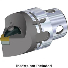 Kennametal - Insert Style SN.. 120408, SN.. 432, 70mm Head Length, Neutral Cut, Internal/External Modular Threading Cutting Unit Head - System Size KM4X63, Series Kenclamp - Benchmark Tooling