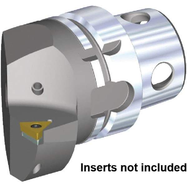 Kennametal - Insert Style TC.. 16T308, TC.. 3252, 70mm Head Length, Right Hand Cut, Internal/External Modular Threading Cutting Unit Head - System Size KM4X63, 43mm Center to Cutting Edge, Series KM4X - Benchmark Tooling