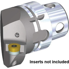 Kennametal - Insert Style RC.. 1605M0, 70mm Head Length, Right Hand Cut, Internal/External Modular Threading Cutting Unit Head - System Size KM4X63, 43mm Center to Cutting Edge, Series KM4X - Benchmark Tooling