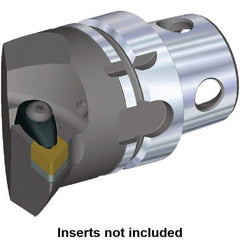 Kennametal - Insert Style DN.. 432, DN..150408, 70mm Head Length, Left Hand Cut, Internal/External Modular Threading Cutting Unit Head - System Size KM4X63, 43mm Center to Cutting Edge, Series Kenclamp - Benchmark Tooling