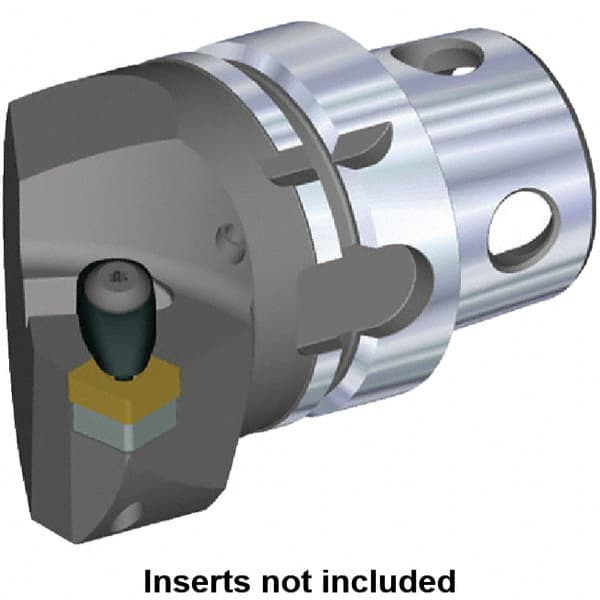 Kennametal - Insert Style SN.. 120408, SN.. 432, 70mm Head Length, Left Hand Cut, Internal/External Modular Threading Cutting Unit Head - System Size KM4X63, 43mm Center to Cutting Edge, Series Kenclamp - Benchmark Tooling