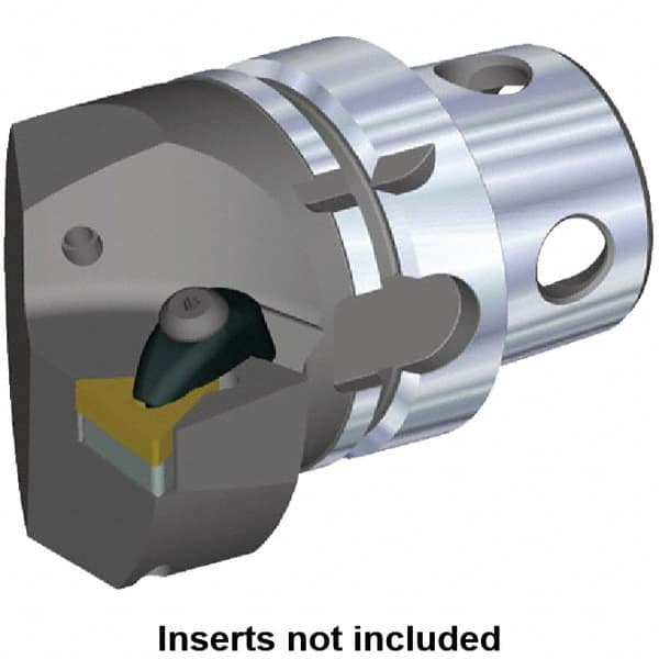 Kennametal - Insert Style TN.. 220408, TN.. 432, 70mm Head Length, Left Hand Cut, Internal/External Modular Threading Cutting Unit Head - System Size KM4X63, 43mm Center to Cutting Edge, Series Kenclamp - Benchmark Tooling