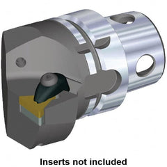 Kennametal - Insert Style TN.. 220408, TN.. 432, 70mm Head Length, Right Hand Cut, Internal/External Modular Threading Cutting Unit Head - System Size KM4X63, 43mm Center to Cutting Edge, Series Kenclamp - Benchmark Tooling