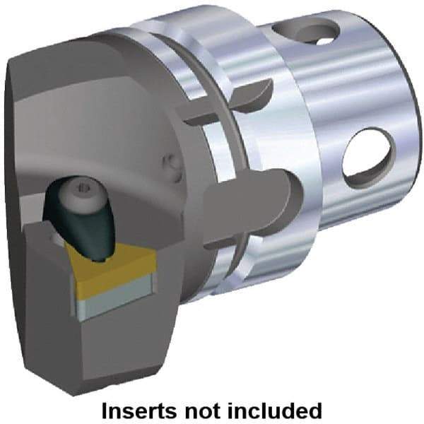 Kennametal - Insert Style TN.. 220408, TN.. 432, 70mm Head Length, Left Hand Cut, Internal/External Modular Threading Cutting Unit Head - System Size KM4X63, 43mm Center to Cutting Edge, Series Kenclamp - Benchmark Tooling