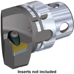 Kennametal - Insert Style TN.. 220408, TN.. 432, 70mm Head Length, Right Hand Cut, Internal/External Modular Threading Cutting Unit Head - System Size KM4X63, 43mm Center to Cutting Edge, Series Kenclamp - Benchmark Tooling