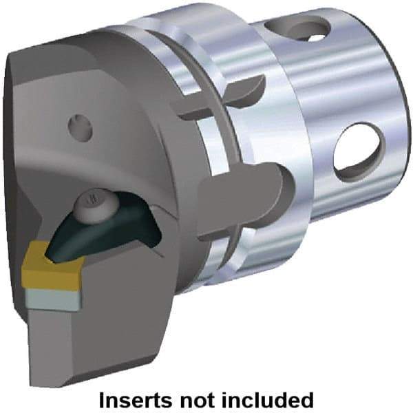 Kennametal - Insert Style SN.. 120408, SN.. 432, 70mm Head Length, Left Hand Cut, Internal/External Modular Threading Cutting Unit Head - System Size KM4X63, 43mm Center to Cutting Edge, Series Kenclamp - Benchmark Tooling