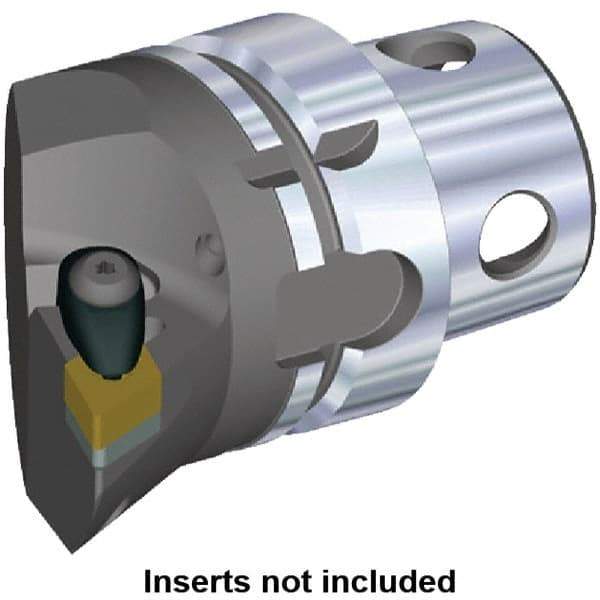 Kennametal - Insert Style DN.. 150608, DN.. 442, 70mm Head Length, Left Hand Cut, Internal/External Modular Threading Cutting Unit Head - System Size KM4X63, 43mm Center to Cutting Edge, Series Kenclamp - Benchmark Tooling