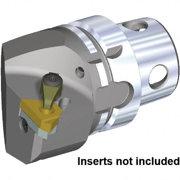 Kennametal - Insert Style LT22NL, 70mm Head Length, Left Hand Cut, Internal Modular Threading Cutting Unit Head - System Size KM4X63, 43mm Center to Cutting Edge, Series KM4X - Benchmark Tooling