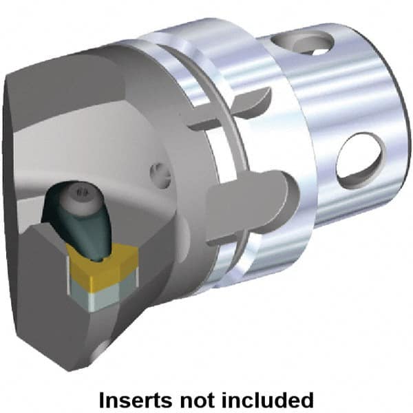 Kennametal - Insert Style WN.. 080408, WN.. 432, 70mm Head Length, Left Hand Cut, Internal/External Modular Threading Cutting Unit Head - System Size KM4X63, 43mm Center to Cutting Edge, Series Kenclamp - Benchmark Tooling