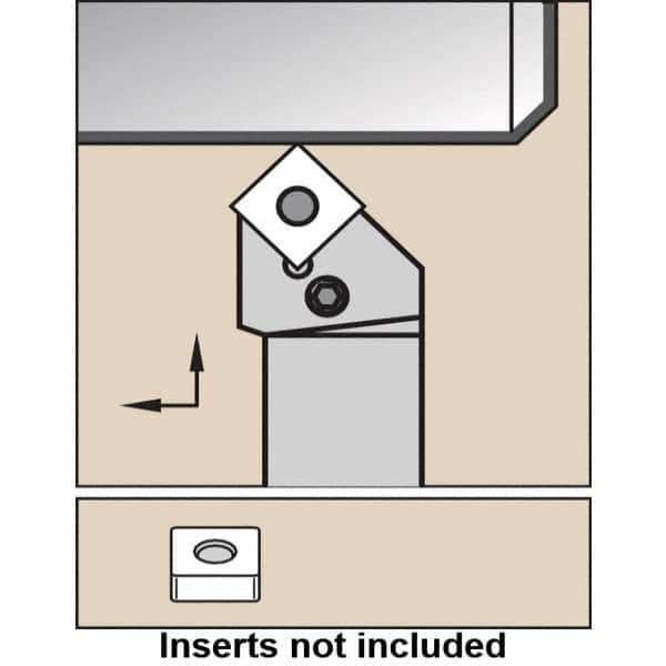 Kennametal - PSSN, Right Hand Cut, 45° Lead Angle, 32mm Shank Height x 32mm Shank Width, Negative Rake Indexable Turning Toolholder - 170mm OAL, SN.. 150612 Insert Compatibility, Series PSSN - Benchmark Tooling