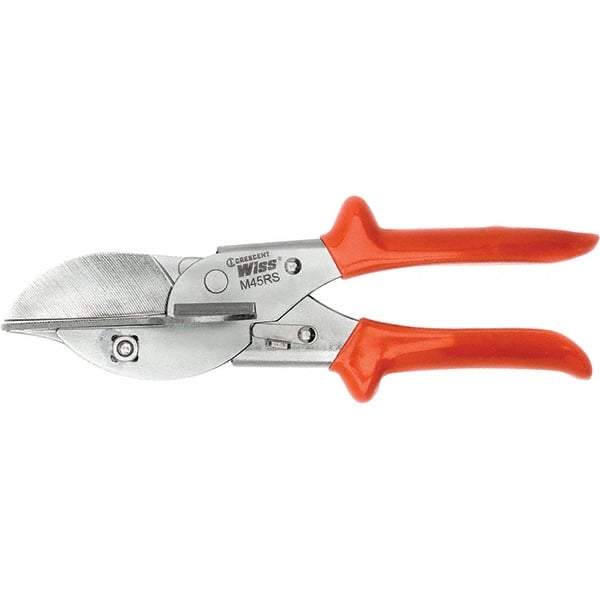 Wiss - 3-1/2" Length of Cut, Combination Pattern Molding Snip - 11" OAL, Non-Slip Grip Handle, 18 AWG Steel Capacity - Benchmark Tooling