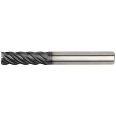 Kennametal - 3/4", 6 Flute, Single End, Solid Carbide, 0.06" Corner Radius End Mill - 5" OAL, 38° Helix, Right Hand Flute, 2-1/4" LOC, Right Hand Cut, 2-1/4" Extended Reach - Benchmark Tooling
