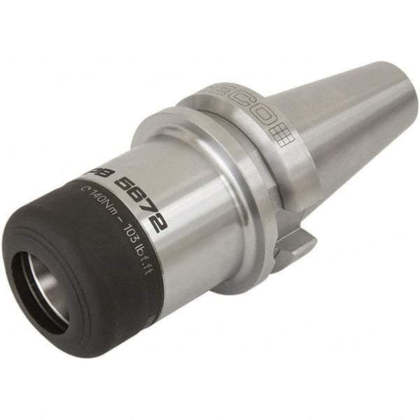 Seco - 18mm to 20mm Capacity, 122mm Projection, BT50 Dual Contact Taper, HP32 Collet Chuck - 261.8mm OAL - Exact Industrial Supply