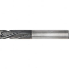 Kennametal - 8mm, 4 Flute, Single End, Solid Carbide, Corner Chamfer End Mill - 83mm OAL, 25° Helix, Right Hand Flute, 18mm LOC, Right Hand Cut - Benchmark Tooling