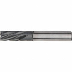 Kennametal - 8mm, 6 Flute, Single End, Solid Carbide, Corner Chamfer End Mill - 83mm OAL, 25° Helix, Left Hand Flute, 18mm LOC, Right Hand Cut - Benchmark Tooling