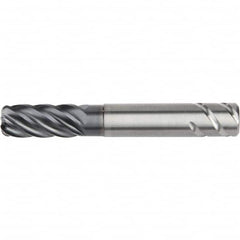 Kennametal - 20mm, 6 Flute, Single End, Solid Carbide, 6mm Corner Radius End Mill - 115mm OAL, 38° Helix, Right Hand Flute, 38mm LOC, Right Hand Cut, 60mm Extended Reach - Benchmark Tooling