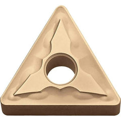 Kyocera - TNMG232 GS Grade CA025P Carbide Turning Insert - TiCN/Al2O3/TiN Finish, 60° Triangle, 1/4" Inscr Circle, 3/16" Thick, 1/32" Corner Radius - Benchmark Tooling