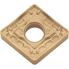 Kyocera - CNMM644 PX Grade CA025P Carbide Turning Insert - TiCN/Al2O3/TiN Finish, 80° Diamond, 3/4" Inscr Circle, 1/4" Thick, 1/16" Corner Radius - Benchmark Tooling