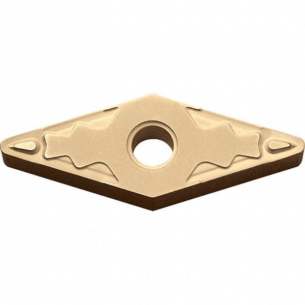 Kyocera - VNMG331 HQ Grade CA025P Carbide Turning Insert - TiCN/Al2O3/TiN Finish, 35° Diamond, 3/8" Inscr Circle, 3/16" Thick, 1/64" Corner Radius - Benchmark Tooling