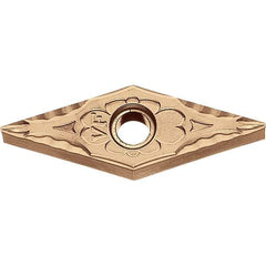 Kyocera - VNMG332 VF Grade CA025P Carbide Turning Insert - TiCN/Al2O3/TiN Finish, 35° Diamond, 3/8" Inscr Circle, 3/16" Thick, 1/32" Corner Radius - Benchmark Tooling