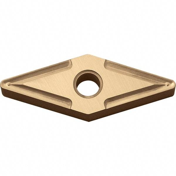 Kyocera - VNMG332 Grade CA025P Carbide Turning Insert - TiCN/Al2O3/TiN Finish, 35° Diamond, 3/8" Inscr Circle, 3/16" Thick, 1/32" Corner Radius - Benchmark Tooling
