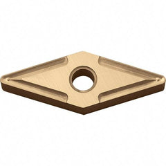 Kyocera - VNMG332 Grade CA025P Carbide Turning Insert - TiCN/Al2O3/TiN Finish, 35° Diamond, 3/8" Inscr Circle, 3/16" Thick, 1/32" Corner Radius - Benchmark Tooling