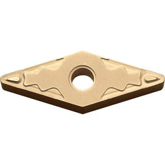 Kyocera - VNMG332 HQ Grade CA025P Carbide Turning Insert - TiCN/Al2O3/TiN Finish, 35° Diamond, 3/8" Inscr Circle, 3/16" Thick, 1/32" Corner Radius - Benchmark Tooling