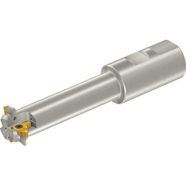 Vargus - 1.04" Cut Diam, 3.15" Max Depth of Cut, 1" Shank Diam, Internal/External Indexable Thread Mill - Insert Style 3LI, 3/8" Insert Size, 2 Inserts, Toolholder Style TM SC W, 5.709" OAL - Benchmark Tooling