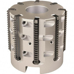 Vargus - 52mm Cut Diam, 200mm Max Hole Depth, 27mm Shank Diam, Internal/External Indexable Thread Mill - Insert Style R40, 8 Inserts, Toolholder Style RTMC-D, 50mm OAL - Benchmark Tooling