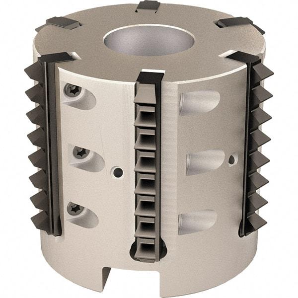 Vargus - 57.94mm Cut Diam, 200mm Max Hole Depth, 27mm Shank Diam, Internal/External Indexable Thread Mill - Insert Style R41, 6 Inserts, Toolholder Style RTMC-D, 50mm OAL - Benchmark Tooling