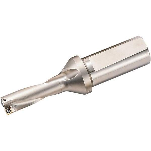 Kyocera - 2.952" Max Drill Depth, 3xD, 0.984" Diam, Indexable Insert Drill - 2 Inserts, 1" Shank Diam, Weldon Shank - Benchmark Tooling