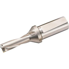 Kyocera - 2.952" Max Drill Depth, 3xD, 0.984" Diam, Indexable Insert Drill - 2 Inserts, 1" Shank Diam, Weldon Shank - Benchmark Tooling
