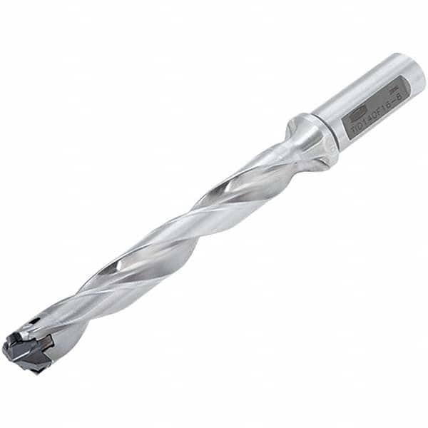 Replaceable Tip Drill: 13 to 13.4 mm Drill Dia, 106.4 mm Max Depth, 16 mm Flange Shank Uses DMP130, DMP131, DMP132, DMP133 & DMP134 Inserts, 169.6 mm OAL, Through Coolant