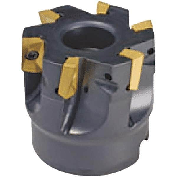 Tungaloy - 3" Cut Diam, 1" Arbor Hole Diam, Indexable Square-Shoulder Face Mill - Benchmark Tooling