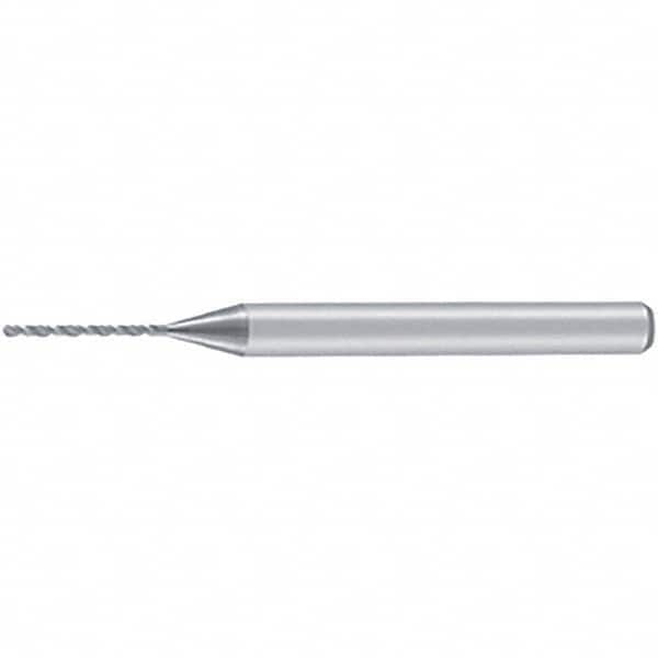 Tungaloy - 0.11mm, 140° Point, Solid Carbide Micro Drill Bit - Benchmark Tooling