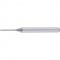 Tungaloy - 0.11mm, 140° Point, Solid Carbide Micro Drill Bit - Benchmark Tooling