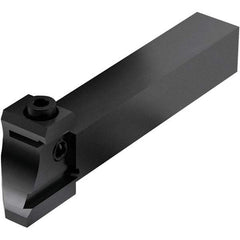 Seco - Tool Block Style 150.10-JETI, 15.49mm Blade Height, 81mm OAL, 16mm OAH, Indexable Cutoff Blade Tool Block - 16mm Shank Width, Through Coolant - Benchmark Tooling