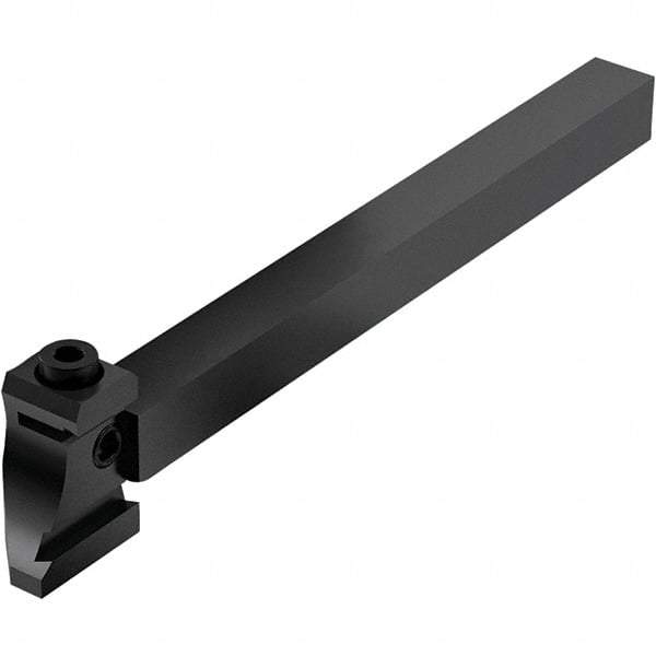 Seco - Tool Block Style 150.10-JETI, 15.49mm Blade Height, 136mm OAL, 12mm OAH, Indexable Cutoff Blade Tool Block - 12mm Shank Width, Through Coolant - Benchmark Tooling