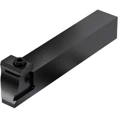 Seco - Tool Block Style 150.10-JETI, 15.49mm Blade Height, 80.3mm OAL, 3/4" OAH, Indexable Cutoff Blade Tool Block - 0.75mm Shank Height, 3/4" Shank Width, Through Coolant - Benchmark Tooling