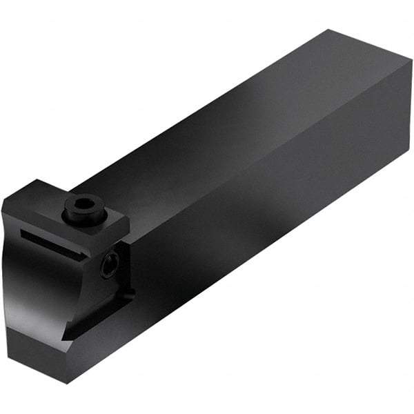 Seco - Tool Block Style 150.10-JETI, 15.49mm Blade Height, 118.3mm OAL, 1" OAH, Indexable Cutoff Blade Tool Block - 1mm Shank Height, 1" Shank Width, Through Coolant - Benchmark Tooling